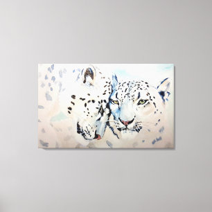Snö Leopards Canvastryck