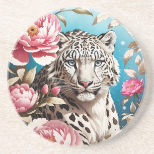 Snö Leopards Gaze och Rosa människor Underlägg
