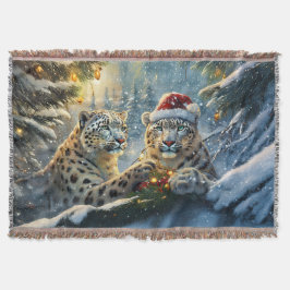 Snö Leopards Helgdag design efter Rik AMeN Gill Filt