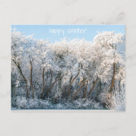 Snö liggande vinter-foto vykort