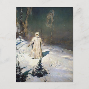 Snö Maiden Fantasy Art Vykort