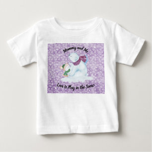 Snö Mamma och Baby Snögubbe Tee