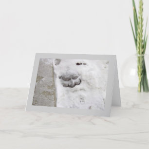 Snö man helgkort