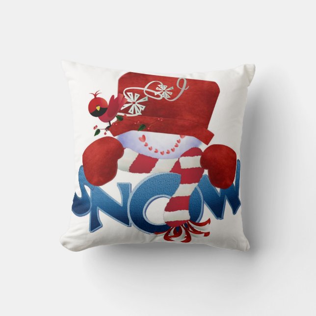 Snö Man House Decor Pillow Kudde (Framsida)