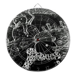 Snö man och Yaie i svart jul Darttavla