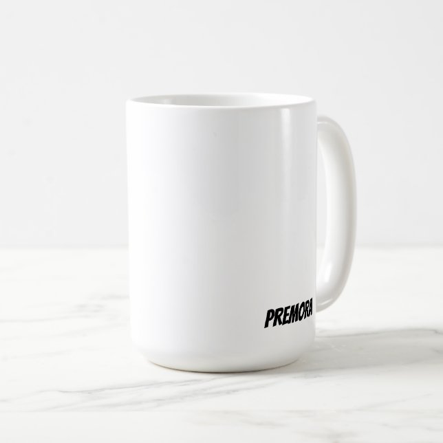 snö man t av premora kaffemugg (Framsida höger)