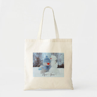 Snö man Tote Bag Tygkasse