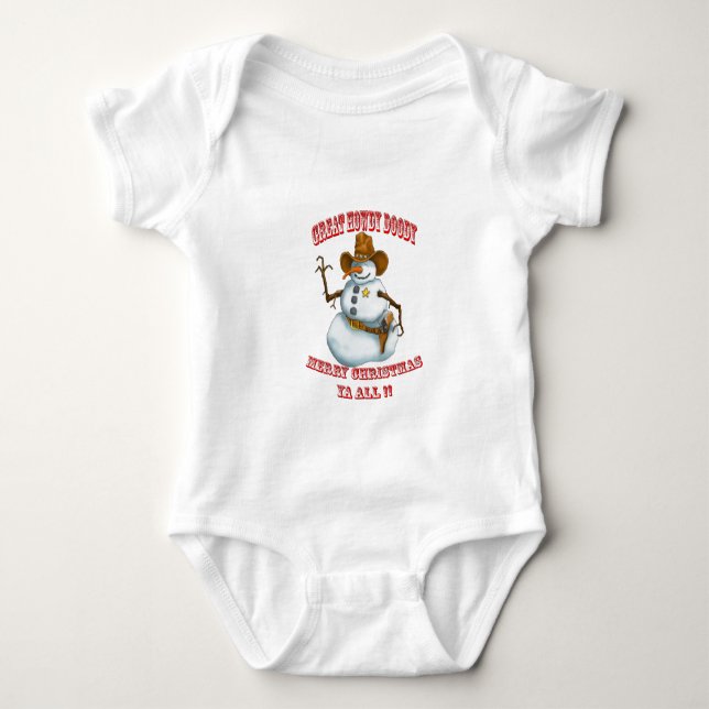 snö man western cowboysherriff tee shirt (Framsida)