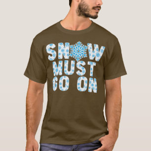Snö måste gå över till iset Kall Snowy Winter Seas T Shirt