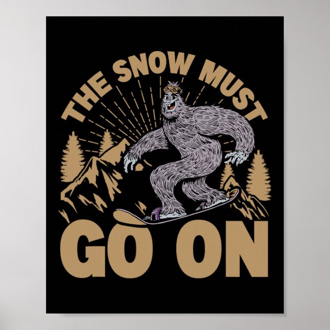 Snö måste gå vidare - snurrande - hoppa över poster (Framsidan)