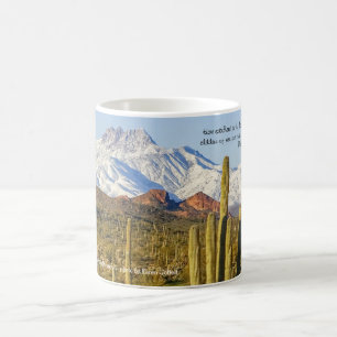 Snö med fyra toppar, Saguaro Cactus Kaffemugg