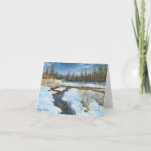 "Snö Melt" av Barbara Stanton: Anteckningskort
