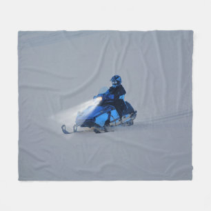 Snö-mobiler Winter Sports Gift Fleecefilt
