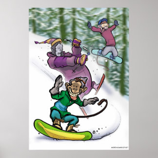Snö Monkey Poster