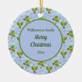 snö mönster God jul Julgransprydnad Keramik