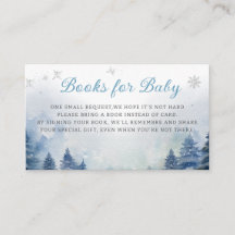 Snö Mountain Winter Baby Shower Bok för baby