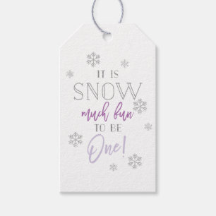 Snö mycket 1st födelsedag för roliga   silverli presentetikett