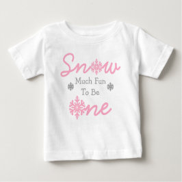 Snö mycket Roligt att bli ett Baby T-Shirt
