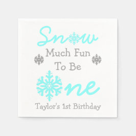 Snö mycket Roligt att vara en Pappersservett