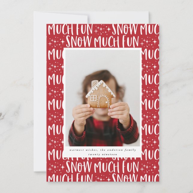 Snö mycket roligt fotoskripttext modern (Framsida)