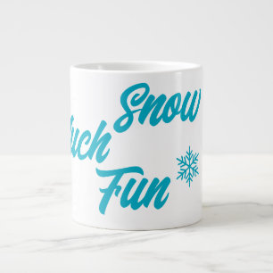 ❄️ Snö Mycket Roligt jul Mugg - snöflummel Jumbo Mugg
