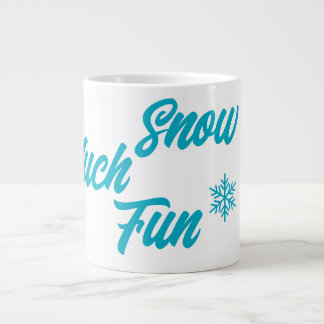 ❄️ Snö Mycket Roligt jul Mugg - snöflummel Jumbo Mugg