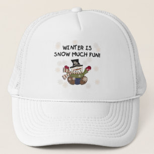 Snö Mycket Roligt Snögubbe Tshirts och gåvor Keps