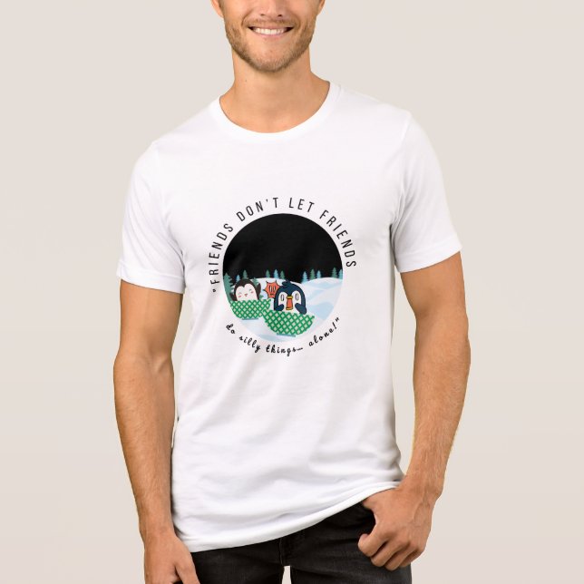 "Snö mycket roligt, tillsammans!" T Shirt (Framsida)