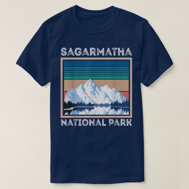 Snö nationalpark Sagarmatha Everest Nepal T Shirt (Design framsida)