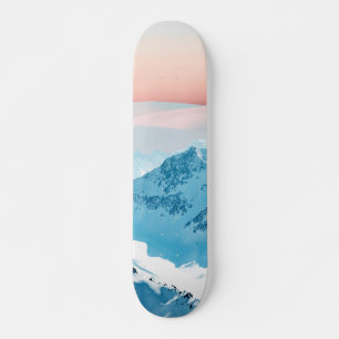 Snö och Horisont Mini Skateboard Bräda 18,5 Cm