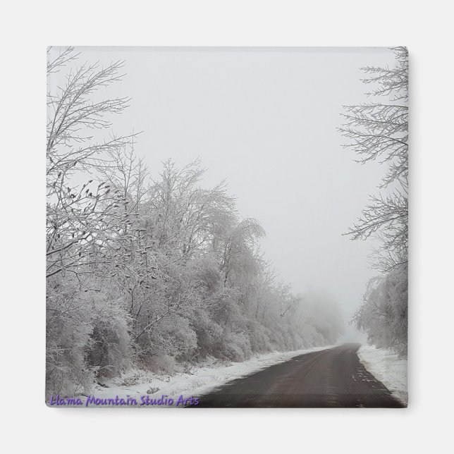 Snö och Ice Road #1 magnet (Framsidan)