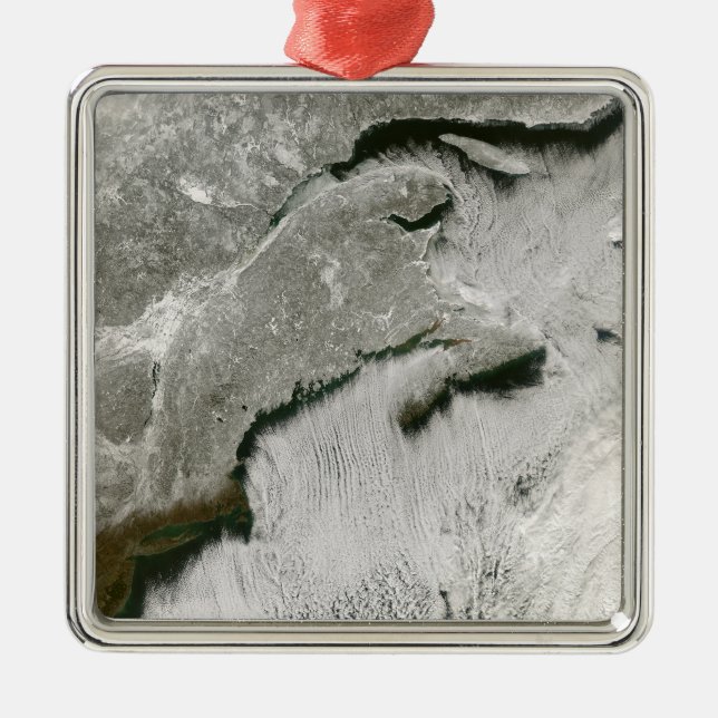 Snö och molngator julgransprydnad metall (Framsidan)