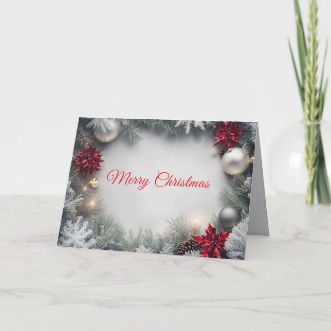 Snö och Silver - Från Min Till Din Jul Helgkort (Framsida)