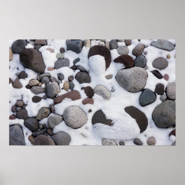 Snö och stenar, Mt. Rainier National Park 2 Poster (Framsidan)