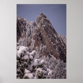 Snö om Flatirons Poster