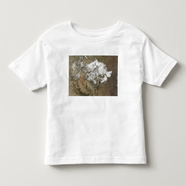 Snö omfattar Rocky mountains i Förenta staterna Tee Shirt (Framsida)