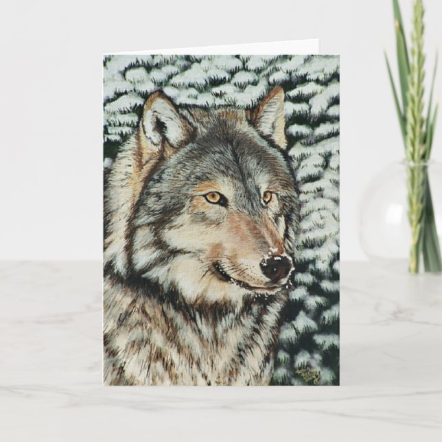 "Snö på Da-näs" julkort Helgkort (Framsida)