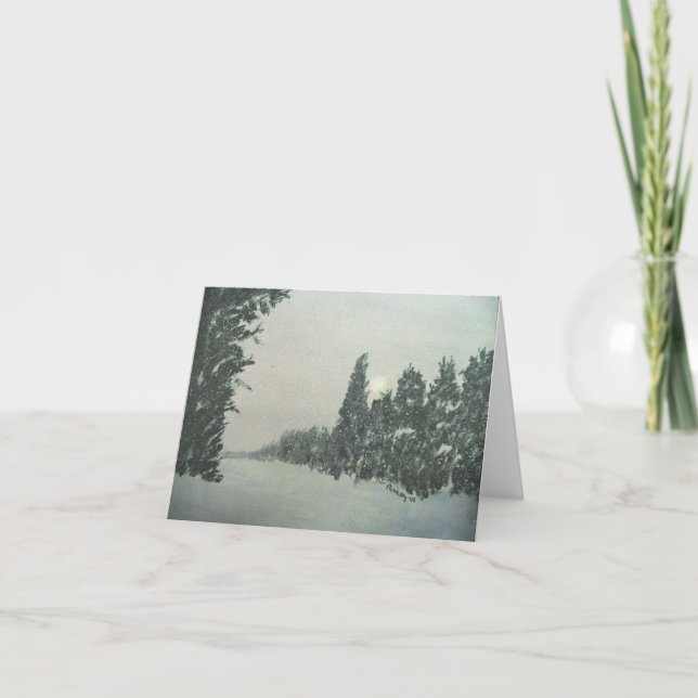 Snö på den Gunflint slingan Kort (Framsida)