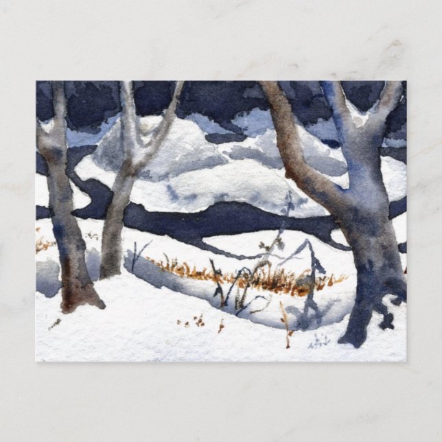 "Snö på Elk" Land-vykort Vykort (Framsida)