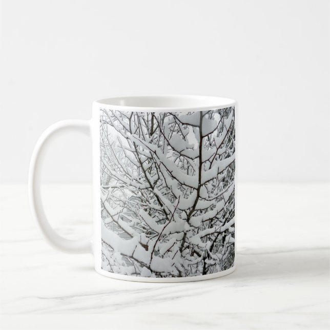 SNÖ PÅ GRENAR KAFFEMUGG (Vänster)