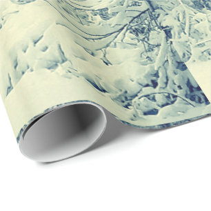 SNÖ PÅ GRENAR papper innerförpackning Presentpapper