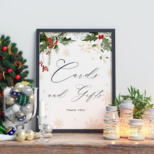 Snö på Kärlek-kort och Önskemål-vinter-Möhippa Poster