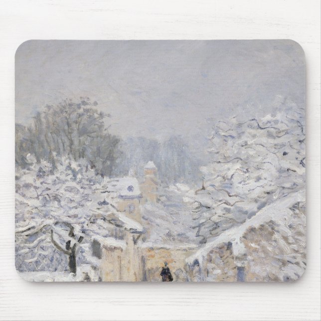 Snö på Louveciennes, 1878 Musmatta (Framsidan)