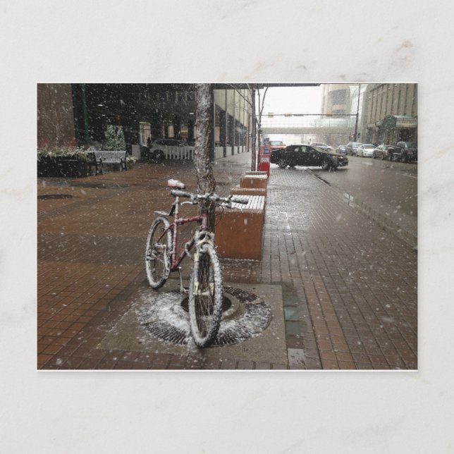 Snö på mig vykort (Framsida)