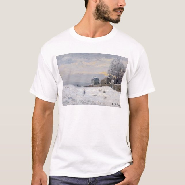 Snö på Montmartre, 1869 Tee (Framsida)