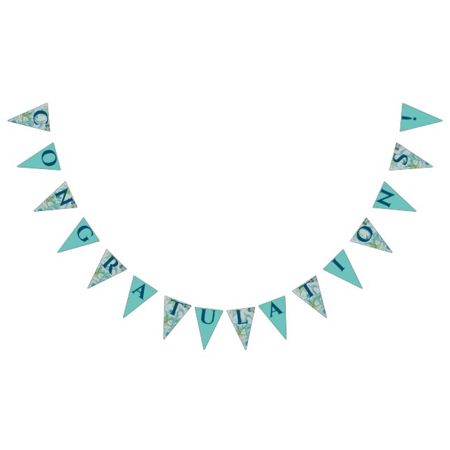 Snö på sommaren art nouveau stil Bröllop Vimplar (Alla)