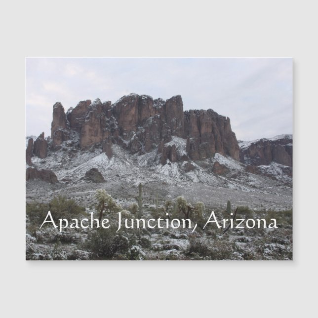 Snö på Superstition-bergen (Framsida)