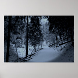 Snö på vandringsled 3 poster