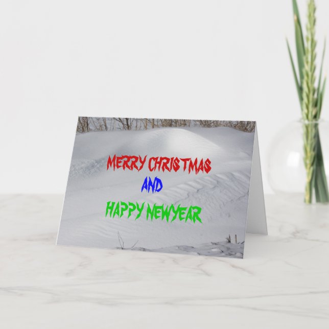 SNÖ PACKAR IHOP julkortet Helgkort (Framsida)