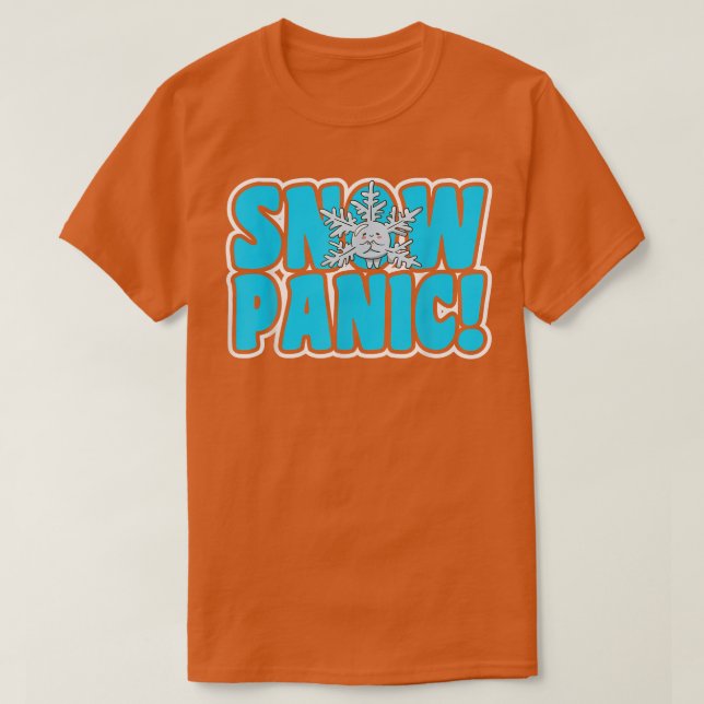 SNÖ PANIC Motif för Snö Plow Driver T Shirt (Design framsida)
